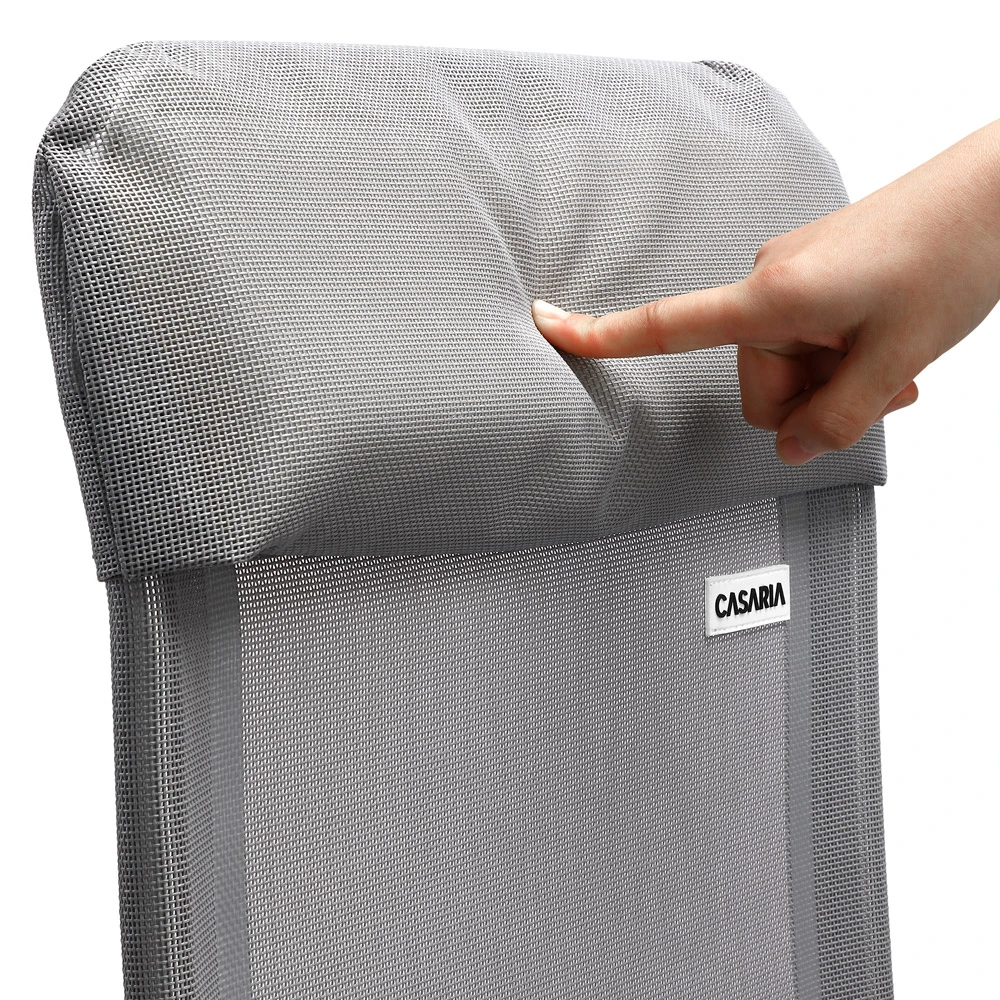 Gartenstuhl Hochlehner 4er-Set Anthrazit Alu 6 Gartenstuhl Hochlehner 4er-Set Anthrazit Alu – Bild 4