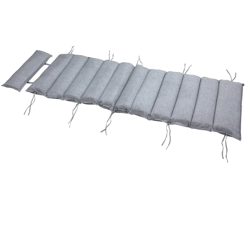 Auflage Schwungliege Grau Meliert 177x58x7cm 3 Auflage Schwungliege Grau Meliert 177x58x7cm