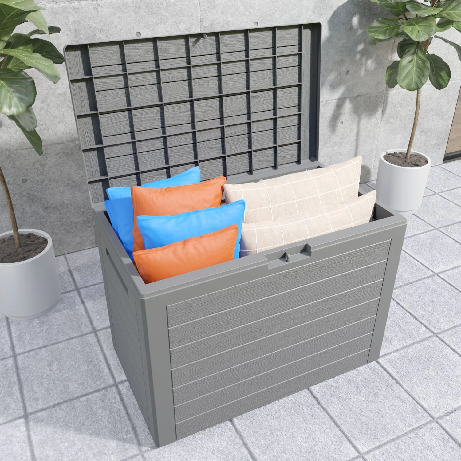 Auflagenbox Lille Grau 190L 7 Auflagenbox Lille Grau 190L – Bild 5