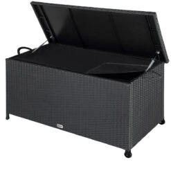 Polyrattan Auflagenbox Schwarz 122x56x61cm Griffe 27 Polyrattan Auflagenbox Schwarz 122x56x61cm Griffe -Gartenmöbel Geschäft 087cbe5b07f63833cf37026f8cd7c705 de 102318d 3 1