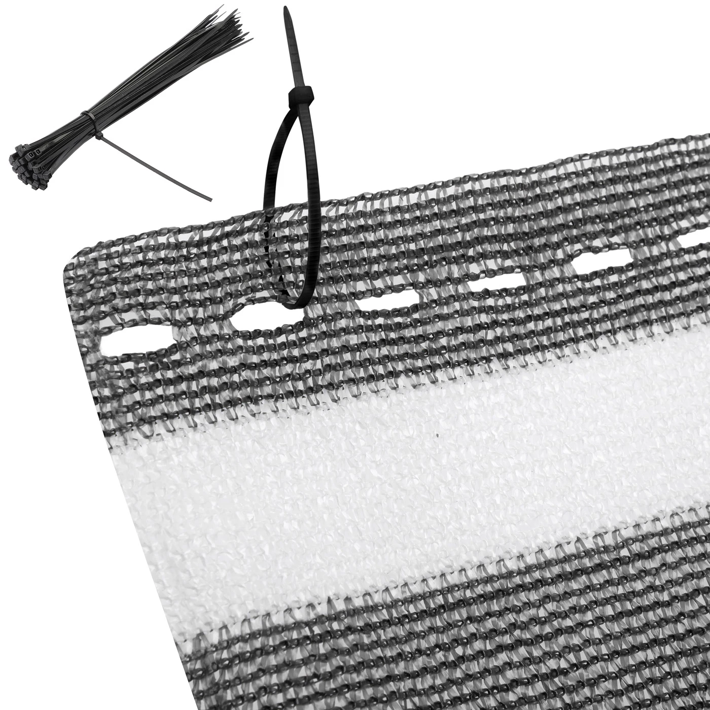 Balkonsichtschutz Grau/Weiß 1,4x10m 10 Balkonsichtschutz Grau/Weiß 1,4x10m – Bild 8