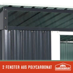 Geräteschuppen Anthrazit Metall 196x122x180cm 17 Geräteschuppen Anthrazit Metall 196x122x180cm -Gartenmöbel Geschäft 08b84784f3463432951a417d7da41941 de 993483d 18 1