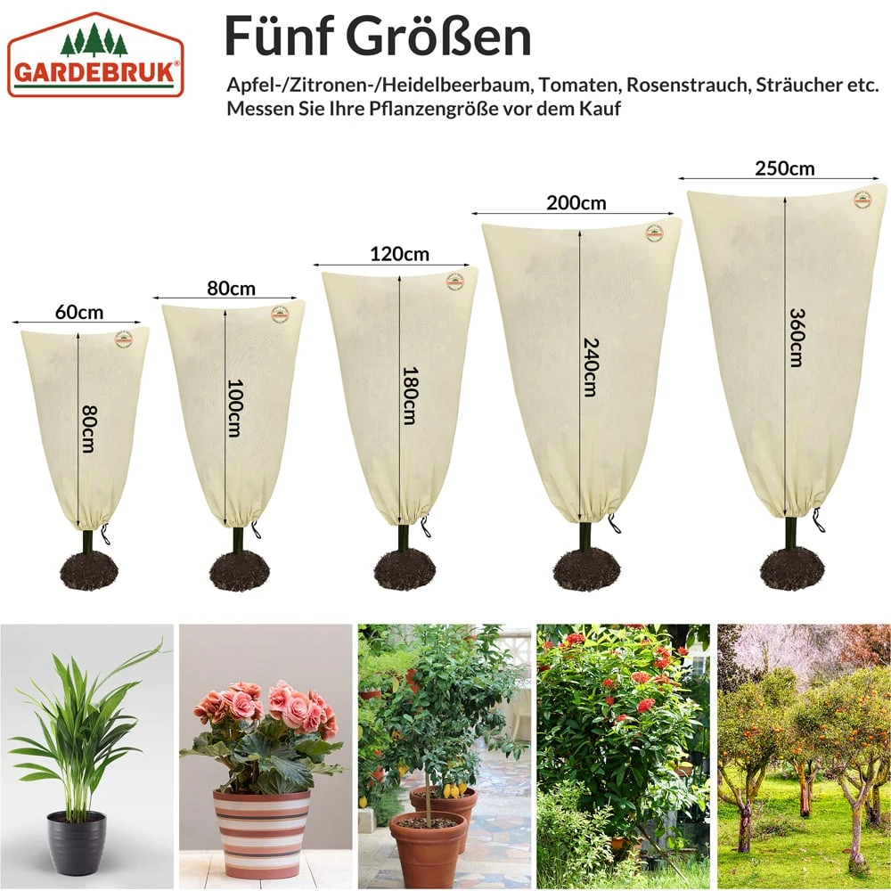 Pflanzenschutzhaube 3er-Set Beige 0,6x0,8m 6 Pflanzenschutzhaube 3er-Set Beige 0,6x0,8m – Bild 4