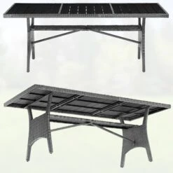 Polyrattan Gartentisch Takeo Grau 190x90x75cm WPC -Gartenmöbel Geschäft 0a4d5f189ee5c79b5e3fc7095abeaccd de 995691d 01 1 1