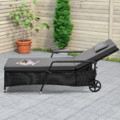 Polyrattan Sonnenliege Schwarz/Anthrazit 193x90x43cm 17 Polyrattan Sonnenliege Schwarz/Anthrazit 193x90x43cm -Gartenmöbel Geschäft 0abda5e1d953dc19a99e6ed69ddf3e69 de 995628d 11 1
