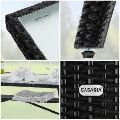 Polyrattan Gartentisch Takeo Schwarz 190x90x74cm Glas -Gartenmöbel Geschäft 0acb608da93c456dd80bc74d601c8bd4 de 995692d 07 1 1