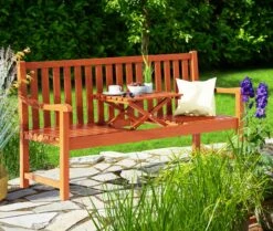 Gartenbank Picknick Mit Tisch Eukalyptus FSC®-zertifiziert