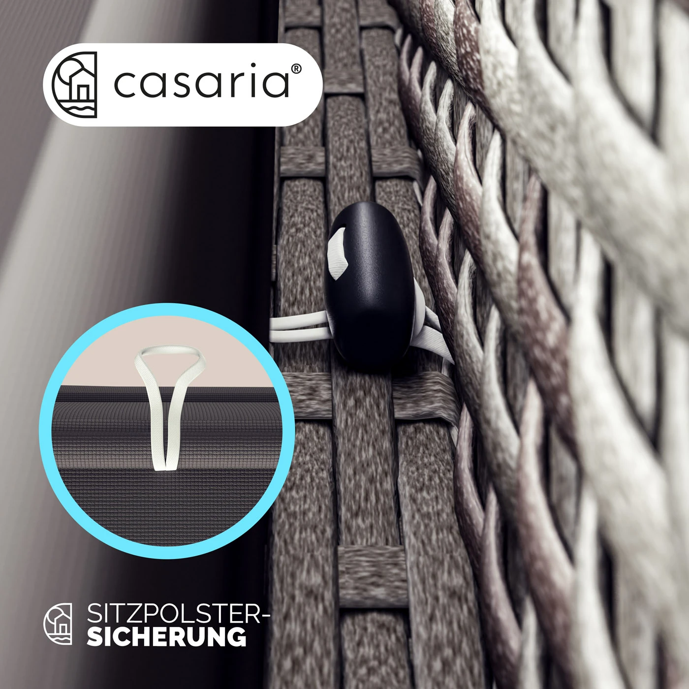 Polyrattan Ecklounge Grau/Anthrazit Dicke Rückenpolster 11 Polyrattan Ecklounge Grau/Anthrazit Dicke Rückenpolster – Bild 9