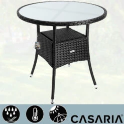 Polyrattan Tisch Schwarz Ø80cm 12 Polyrattan Tisch Schwarz Ø80cm -Gartenmöbel Geschäft 0d8d8424b86157597bfb474c9192f872 de 106761d 4 1