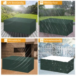 Abdeckung Sitzgarnitur Grün 308x138x89cm -Gartenmöbel Geschäft 0dc1261f90dcbe2f67e8a517f5c37905 de 108874d 5 1