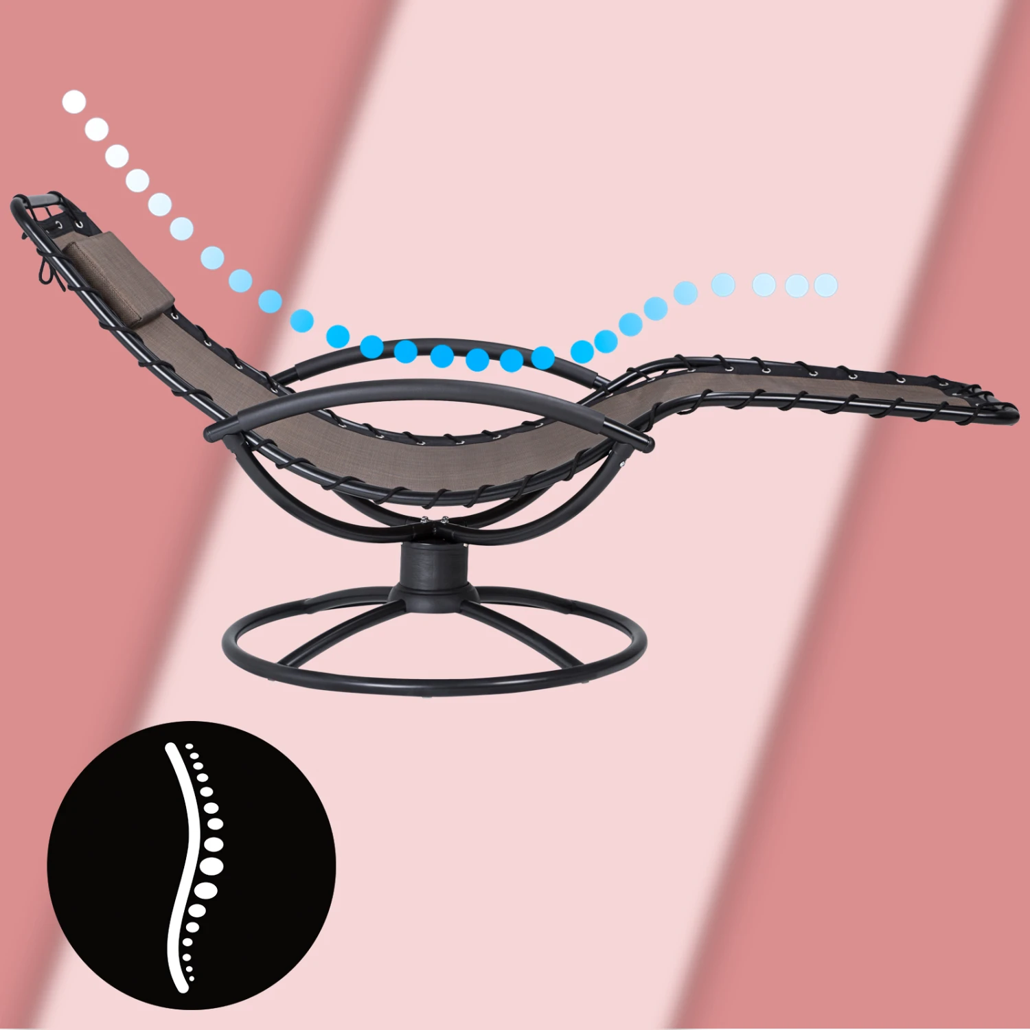 Relaxliege Eve Mokka Mit Schaukelfunktion 11 Relaxliege Eve Mokka Mit Schaukelfunktion – Bild 9