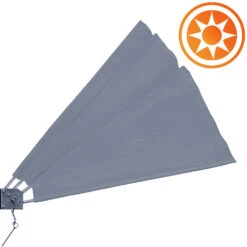 Balkonfächer 2er-Set Anthrazit 140x140cm Klappbar -Gartenmöbel Geschäft 1507e6deb2ef93059544cd8c5166a4c0 de 104406d 1