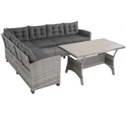 Polyrattan Ecklounge Lissabon Grau/Anthrazit Inkl. Kissen -Gartenmöbel Geschäft 15117631958099efeb7a596d23a9b65e de 994645d 2 1 1