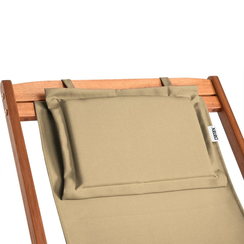 Sonnenliege Creme Akazienholz 94x60x94cm 8 Sonnenliege Creme Akazienholz 94x60x94cm – Bild 6