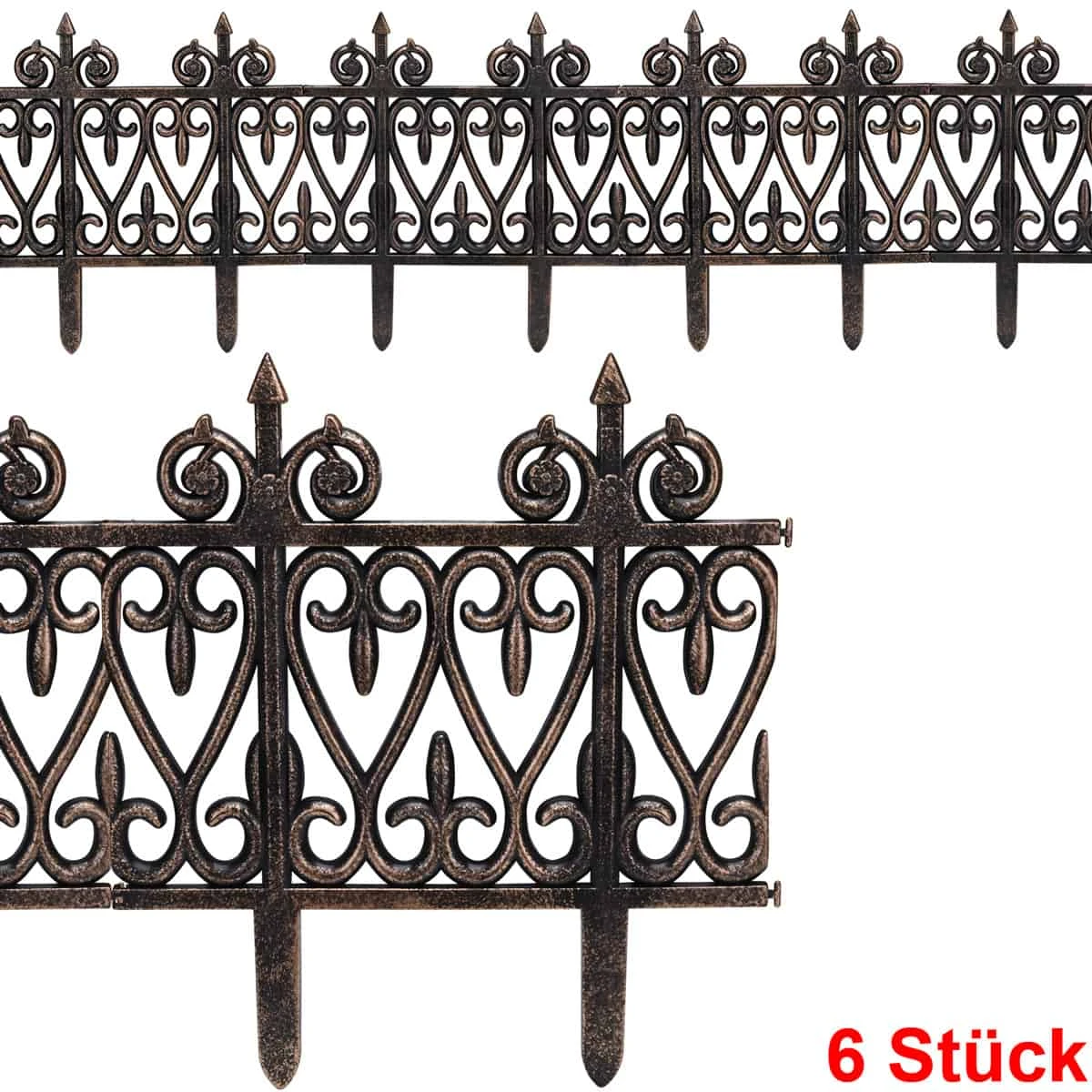 Beeteinfassung Messingoptik 1,90m 5 Beeteinfassung Messingoptik 1,90m – Bild 3