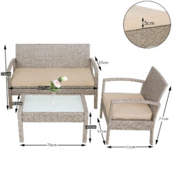 Polyrattan Garten-Sitzgruppe 4-tlg. Creme 25 Polyrattan Garten-Sitzgruppe 4-tlg. Creme -Gartenmöbel Geschäft 19257b901296367d7550f832f83f3b96 de 108686d 4 1