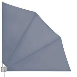 Balkonfächer 2er-Set Anthrazit 140x140cm Klappbar