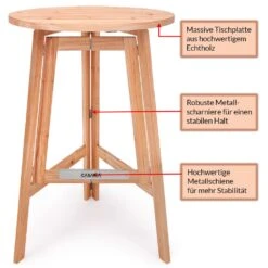 Stehtisch Massivholz Ø80cm Klappbar -Gartenmöbel Geschäft 1da257e2d6ad8a85ea22eb224b70cf93 4