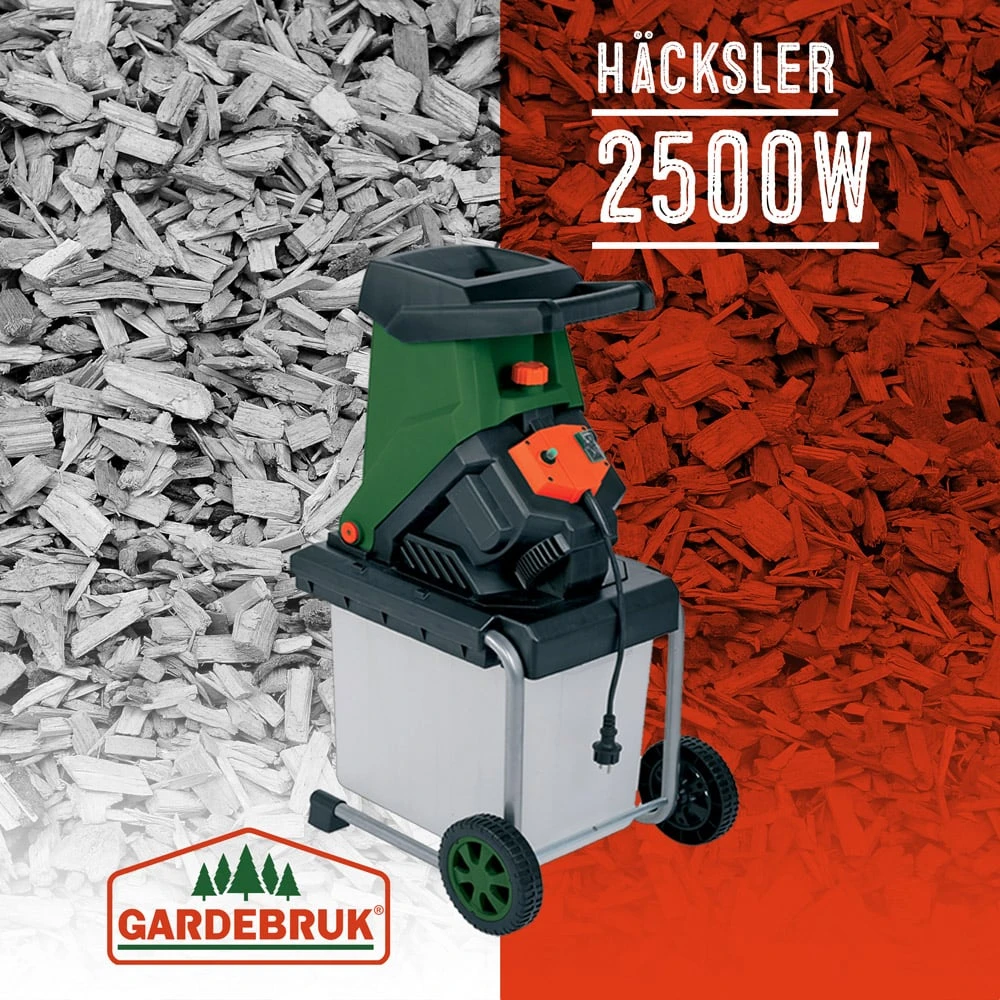 Häcksler 2500W Mit Sammelbeutel 50L 10 Häcksler 2500W Mit Sammelbeutel 50L – Bild 8