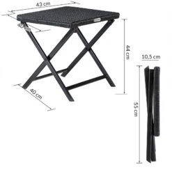 Polyrattan Klapphocker Rom 3in1 Schwarz 17 Polyrattan Klapphocker Rom 3in1 Schwarz -Gartenmöbel Geschäft 1fc8ceb92799bcfc466f7229de06774d de 108666d 7 1 3