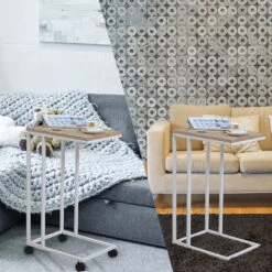 Beistelltisch Weiß 50x35x65/70cm Mit Rollen -Gartenmöbel Geschäft 20c1bbdbee837572f7b8930c554a0183 de 108648d 14 1 1