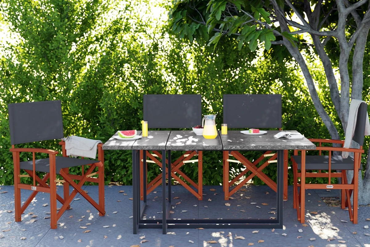 Regiestuhl Cannes 2er-Set Anthrazit Eukalyptus FSC®-zertifiziert 13 Regiestuhl Cannes 2er-Set Anthrazit Eukalyptus FSC®-zertifiziert – Bild 11