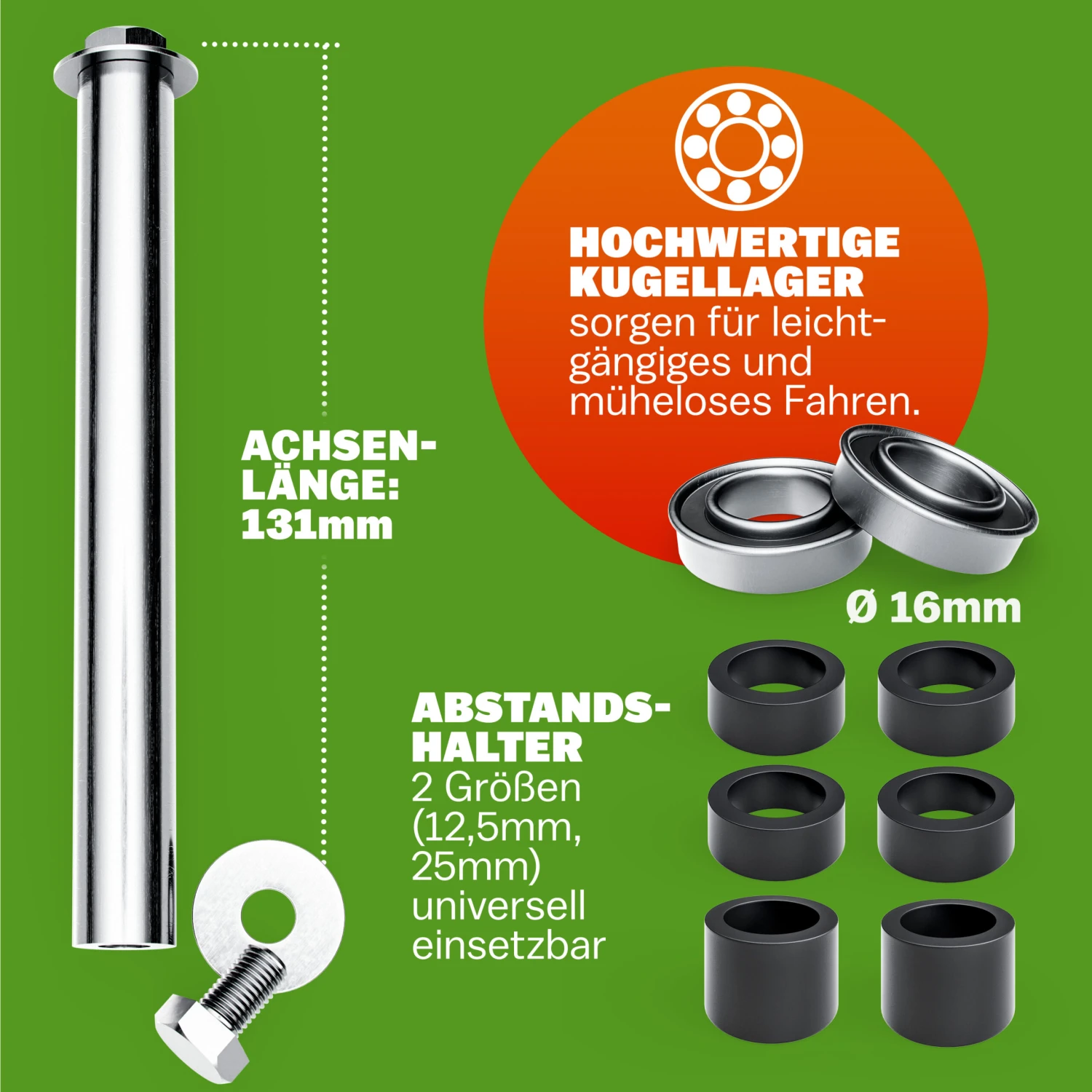 Schubkarrenrad Schwarz Luftbereift Inkl. Achse 8 Schubkarrenrad Schwarz Luftbereift Inkl. Achse – Bild 6