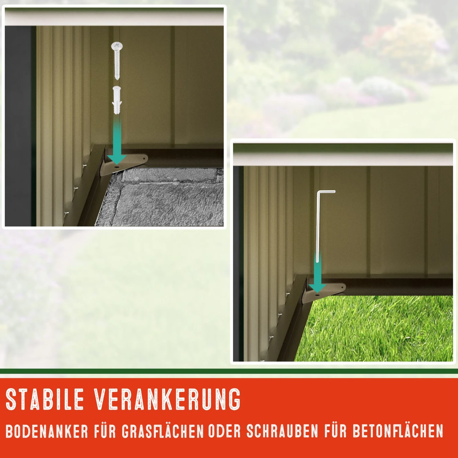 Mähroboter Garage Anthrazit Metall 89x90x54cm 9 Mähroboter Garage Anthrazit Metall 89x90x54cm – Bild 7