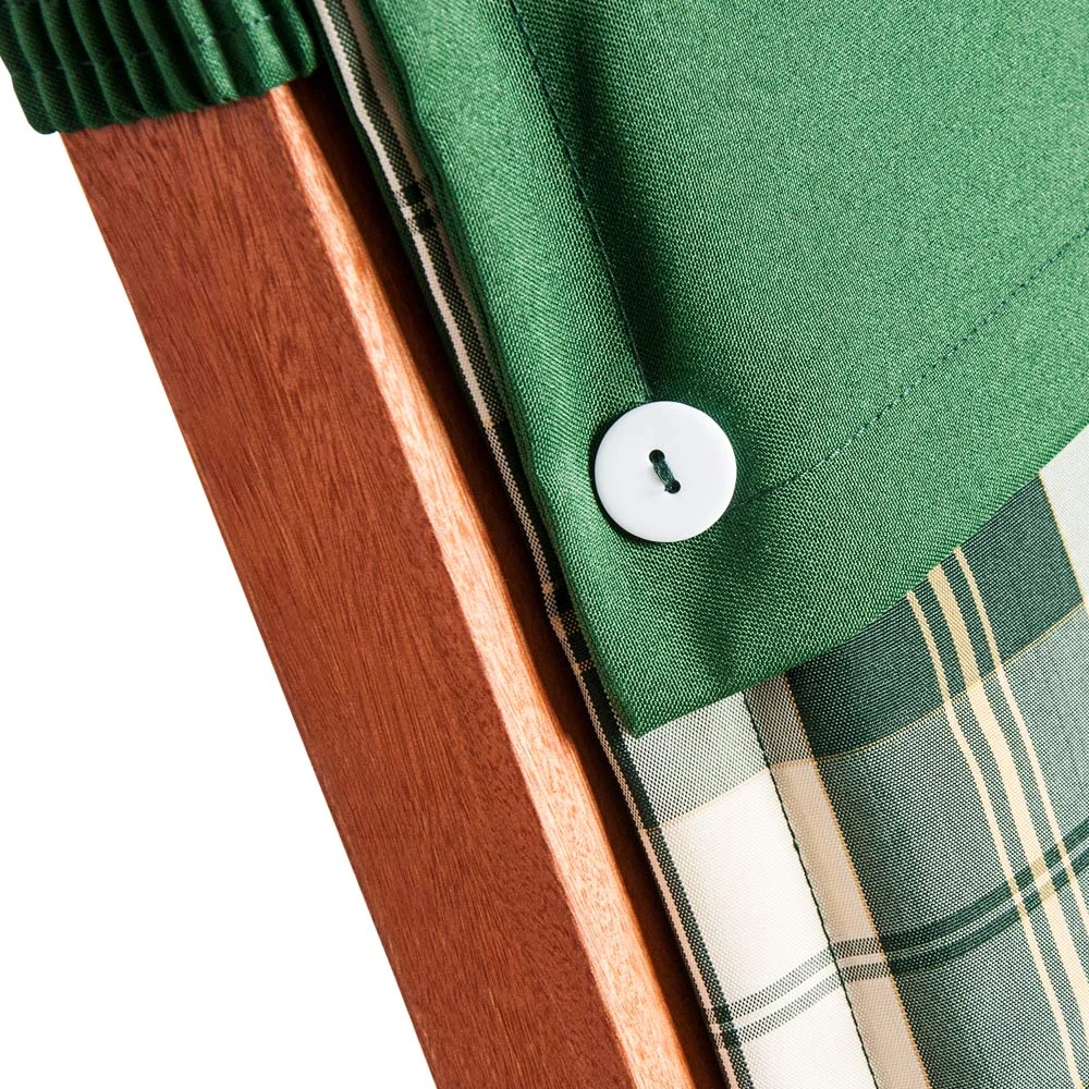 Auflage 6er-Set Vanamo Grün/Weiß Kariert 120x45x5cm 5 Auflage 6er-Set Vanamo Grün/Weiß Kariert 120x45x5cm – Bild 3