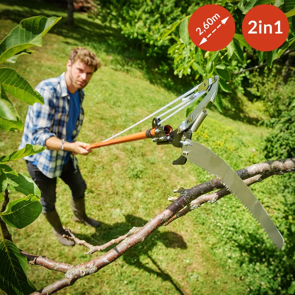 Teleskop-Astsäge Mit Astschere 11 Teleskop-Astsäge Mit Astschere – Bild 9