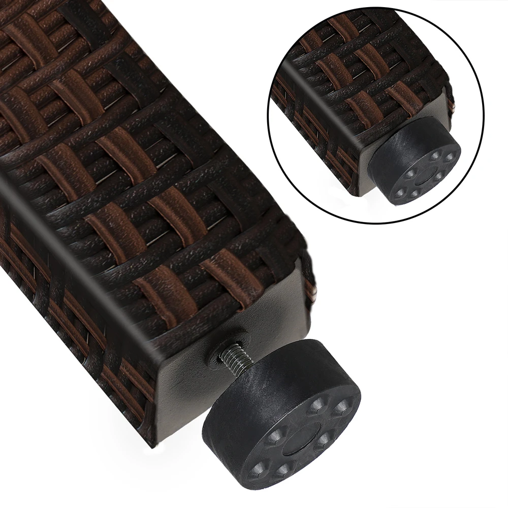 Polyrattan Sitzgarnitur Turin 7-tlg. Braun/Creme 13 Polyrattan Sitzgarnitur Turin 7-tlg. Braun/Creme – Bild 11