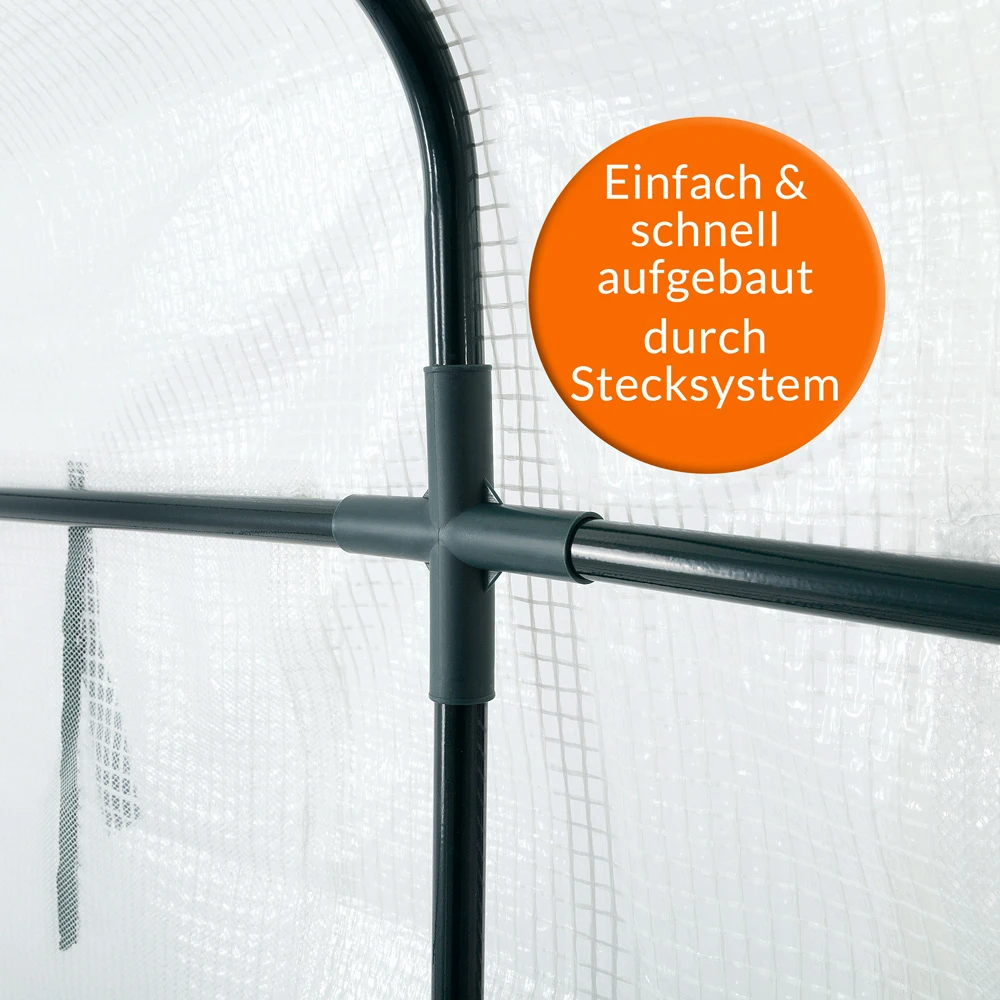 Foliengewächshaus 195x143x143cm 8 Foliengewächshaus 195x143x143cm – Bild 6