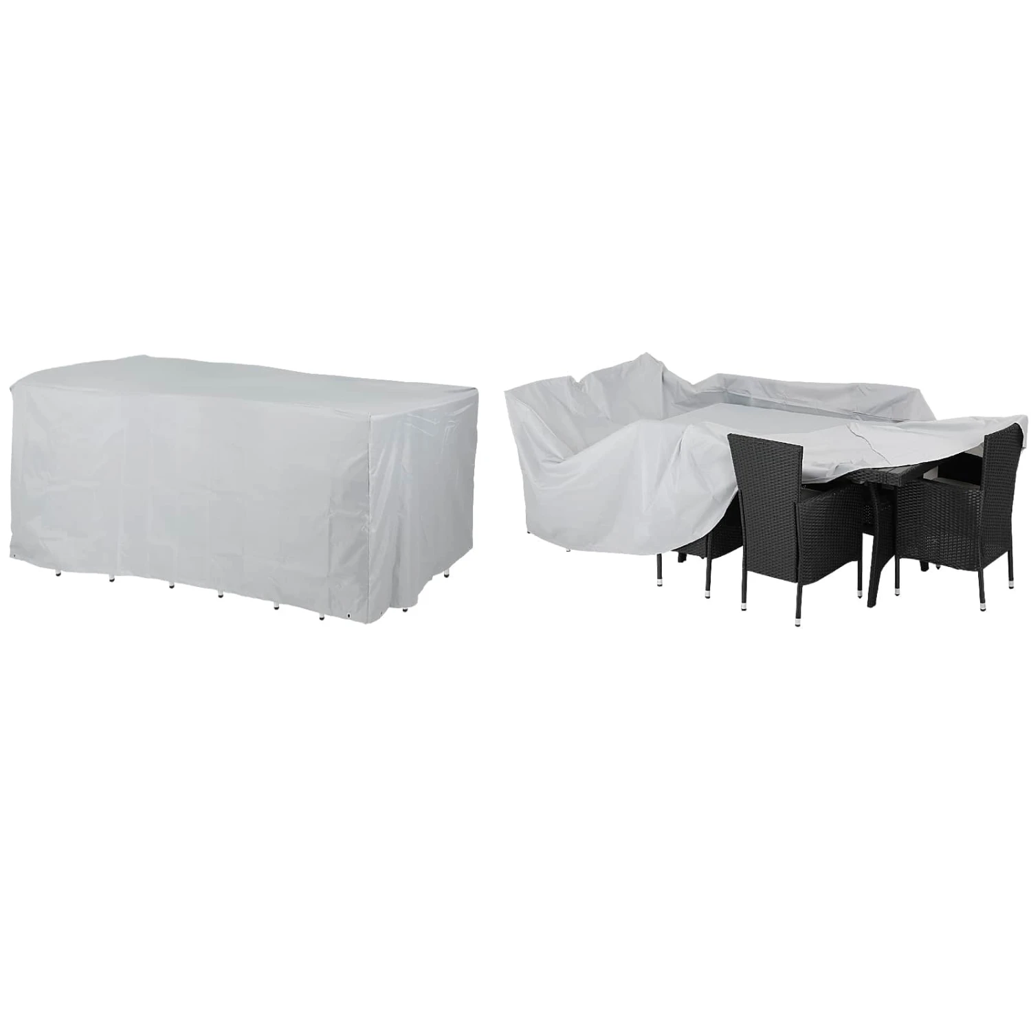 Abdeckung Sitzgarnitur Silber 308x138x89cm 3 Abdeckung Sitzgarnitur Silber 308x138x89cm