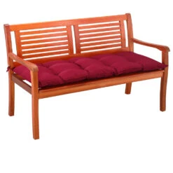 Bankauflage Dunkelrot 110x50x8cm