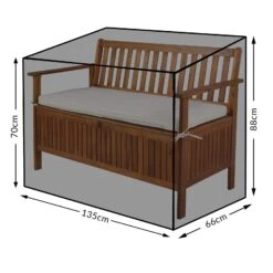 Abdeckung 2-Sitzer Gartenbank Grün 135x66x88/70cm -Gartenmöbel Geschäft 34f107ec0e85afea118d4fbd83a6e755 de 108866d 1 3