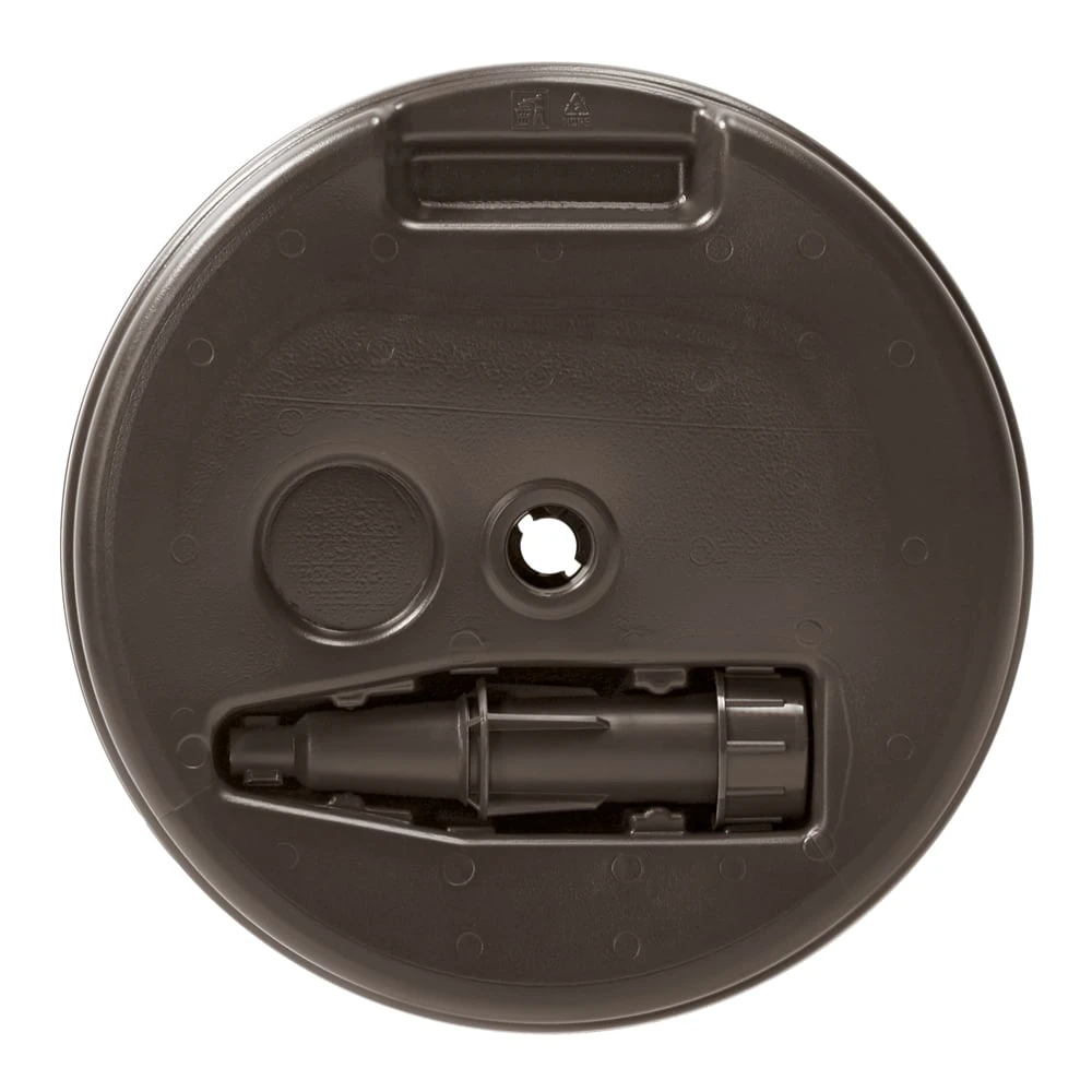 Schirmständer Braun Polyrattan Optik Ø39cm 4 Schirmständer Braun Polyrattan Optik Ø39cm – Bild 2