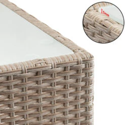 Polyrattan Beistelltisch Grau-Beige 58x58x42cm -Gartenmöbel Geschäft 36cfa6126f81125c2295ce471e4ddba2 de 108637d 10 1 2