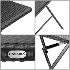 Polyrattan Klapptisch Rom Schwarz 73x63x63cm -Gartenmöbel Geschäft 3826e666832b743a323a25b842761d46 de 108667d 6 1