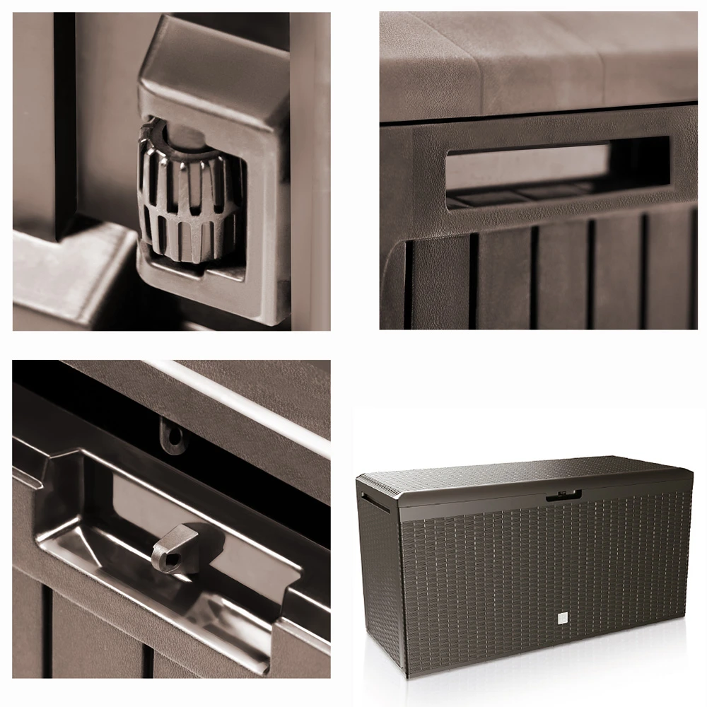 Auflagenbox Rato Plus Braun 290L Rollen 4 Auflagenbox Rato Plus Braun 290L Rollen – Bild 2