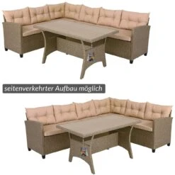 Polyrattan Ecklounge Creme/Beige Inkl. Kissen -Gartenmöbel Geschäft 3b463d9d854860e0d00e6e6947558dea de 993325d 10 1 1