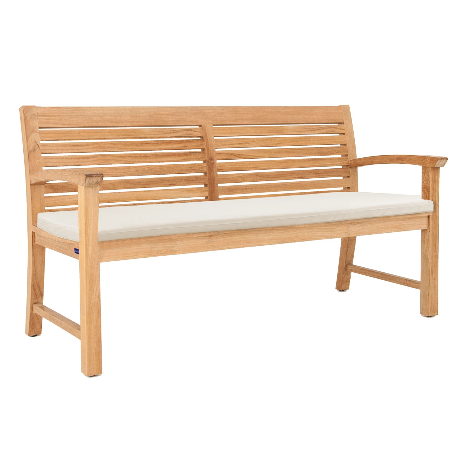 Bankauflage Toscana Weiß 180x50x7cm 3 Bankauflage Toscana Weiß 180x50x7cm