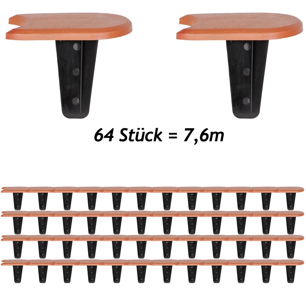 Beeteinfassung 2er-Set Terrakotta 7,6m 4 Beeteinfassung 2er-Set Terrakotta 7,6m – Bild 2
