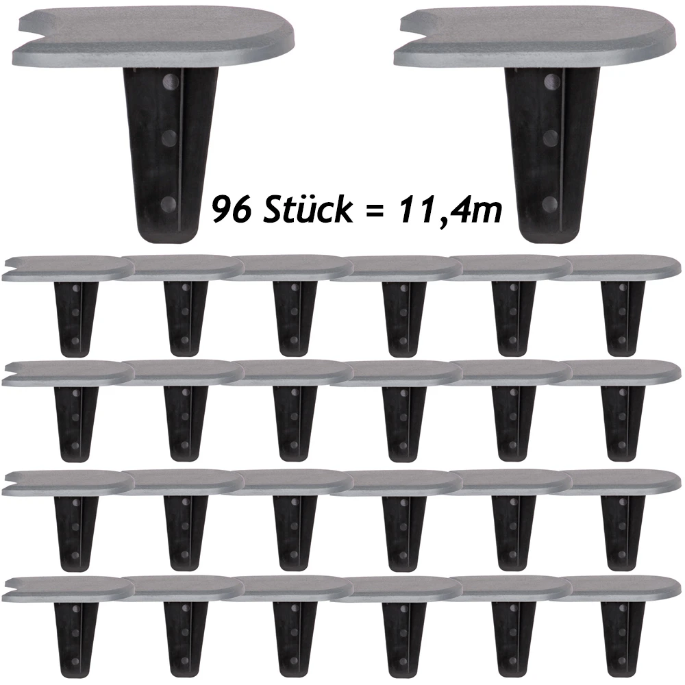 Beeteinfassung 3er-Set Grau 11,4m 4 Beeteinfassung 3er-Set Grau 11,4m – Bild 2