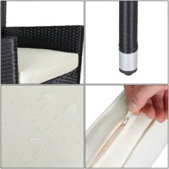 Polyrattan Sitzgarnitur Bali 7-tlg. Schwarz/Creme 20 Polyrattan Sitzgarnitur Bali 7-tlg. Schwarz/Creme -Gartenmöbel Geschäft 43c3897404391b26e71fa723714aff94 de 109139d 11 1