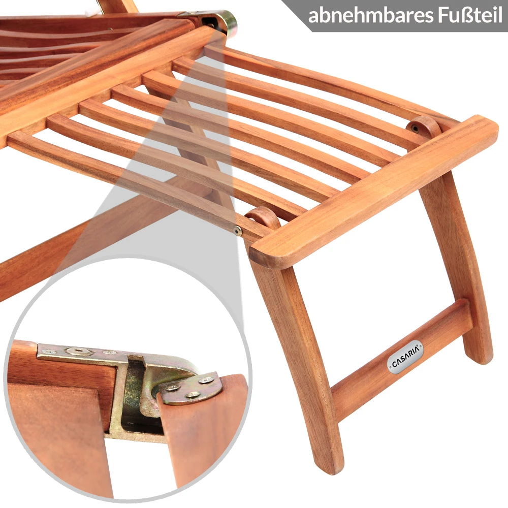 Sonnenliege Queen Mary 2er-Set Akazienholz 169x54x95cm 14 Sonnenliege Queen Mary 2er-Set Akazienholz 169x54x95cm – Bild 12