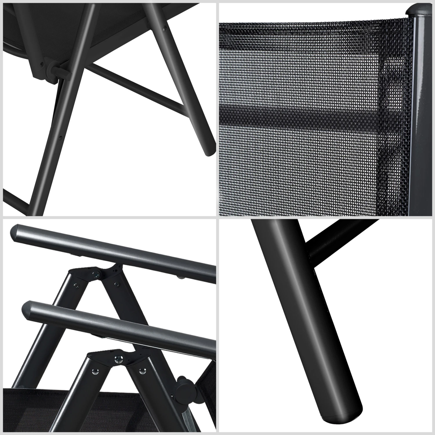 Garten-Sitzgruppe Bern 9-tlg. Anthrazit Alu 4 Garten-Sitzgruppe Bern 9-tlg. Anthrazit Alu – Bild 2