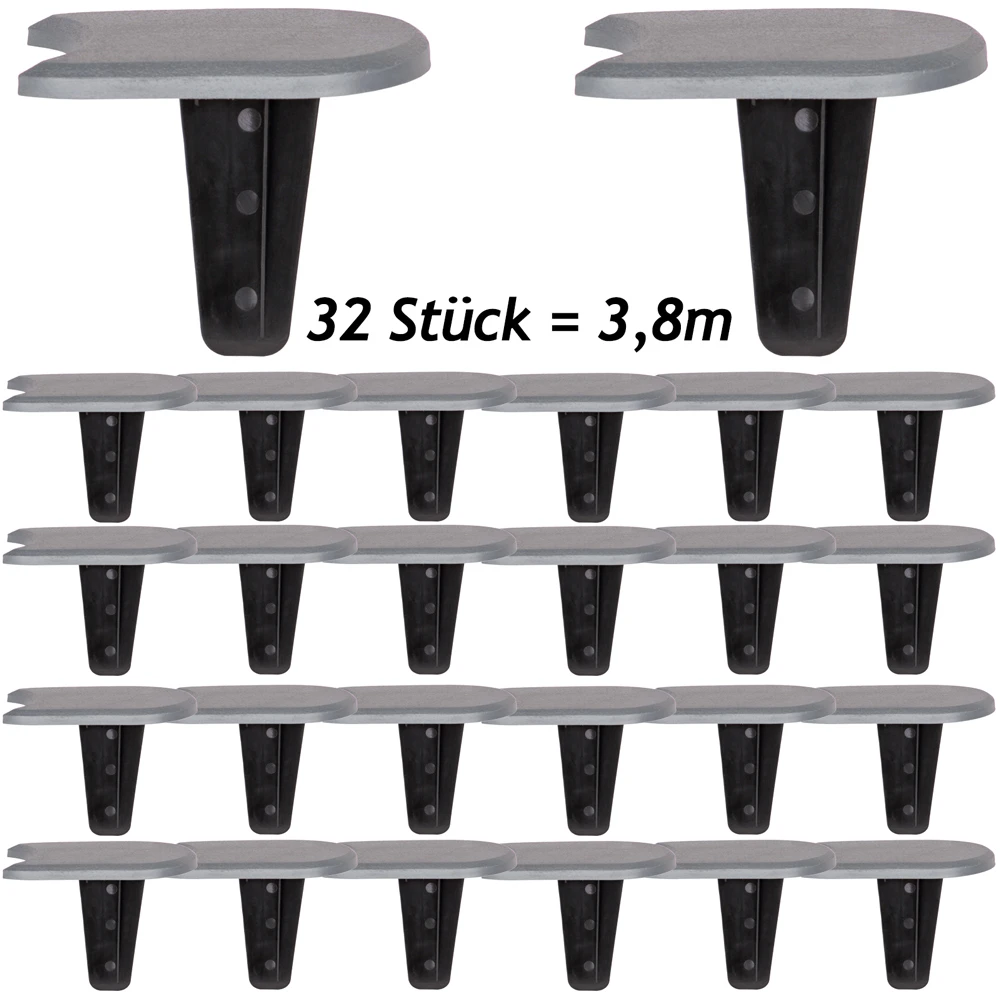 Beeteinfassung Grau 3,8m 4 Beeteinfassung Grau 3,8m – Bild 2