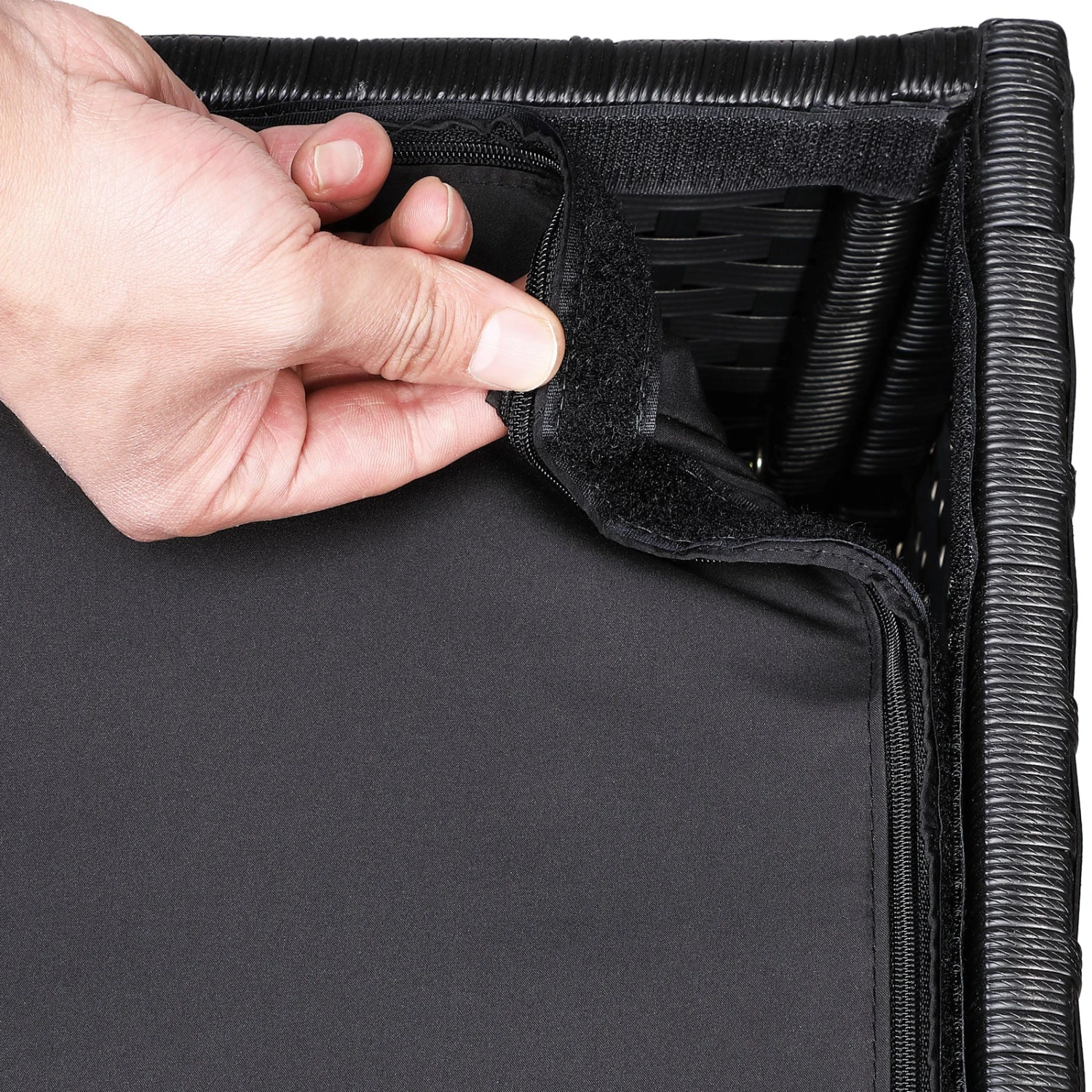 Polyrattan Auflagenbox Schwarz 318L 7 Polyrattan Auflagenbox Schwarz 318L – Bild 5