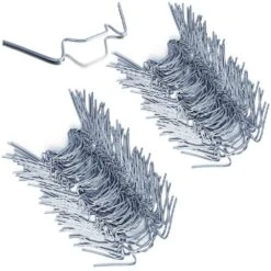 Gartenmöbel Geschäft 6 Gewächshausklammern 100er-Set Edelstahl