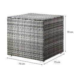 Polyrattan Auflagenbox Grau 75x75x70cm -Gartenmöbel Geschäft 4abbc6114394e964f66c5cd711005afc de 109153d 6 1 1
